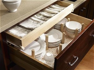 Dish Drawer Peg- Kitchen Organization Insert